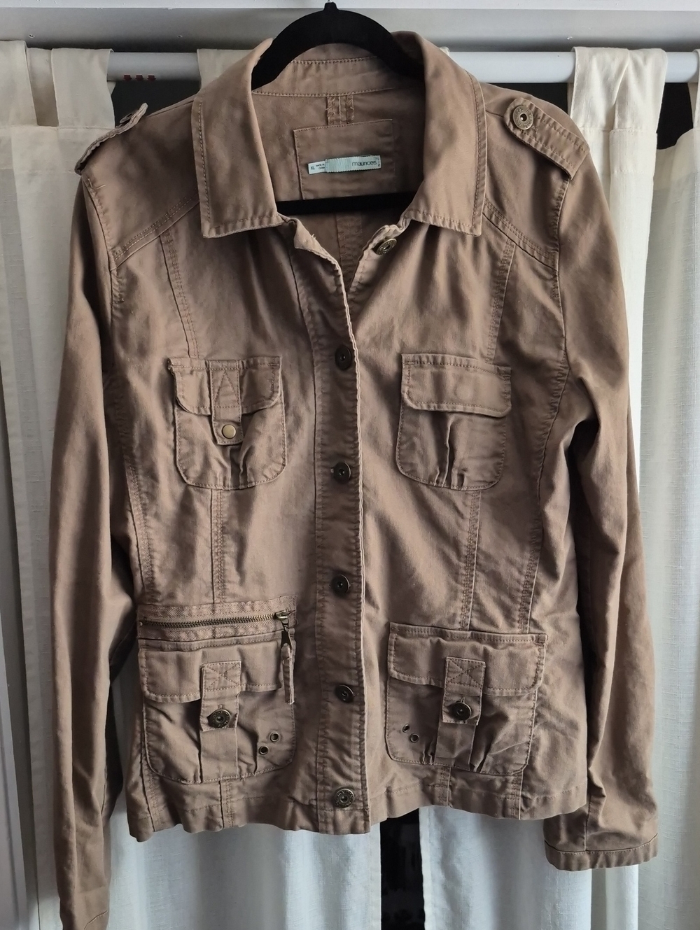 Maurices Tan Utility Jacket with Front Pockets/ Like New